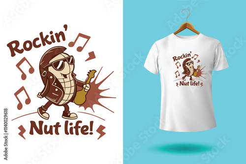 Nuts t-shirt design, Go Nuts for Health, Stay Nutty, Stay Healthy