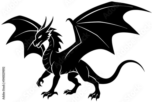 dragon with a background