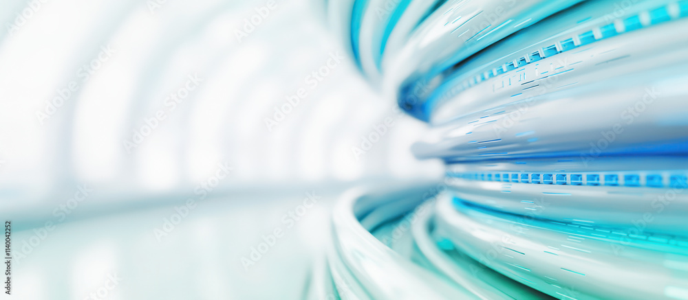 Curved Modern Lines in Bright Colors. Generative AI Curved Modern Lines in Bright Colors. Generative AI