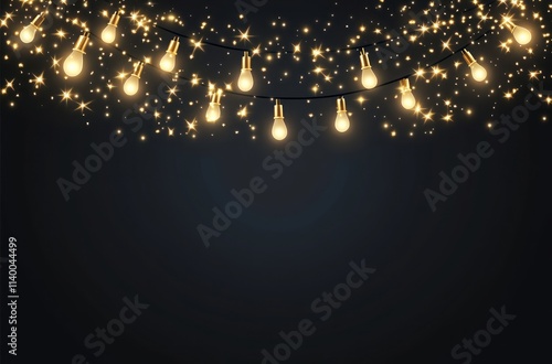 Golden String Lights Sparkl...
