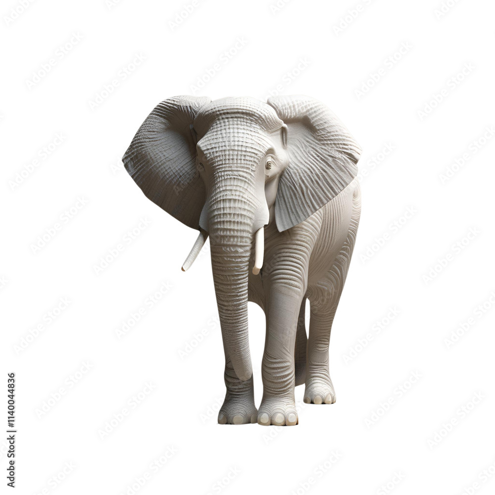 Fototapeta premium elephant isolated on white