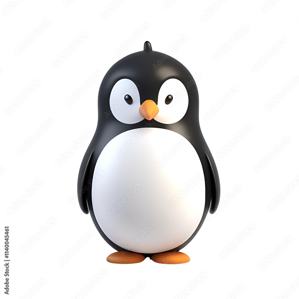 Obraz premium penguin on white