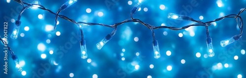 Blue String Lights Illumina...