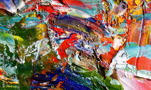 Abstract art background . Hand painting artwork on canvas .