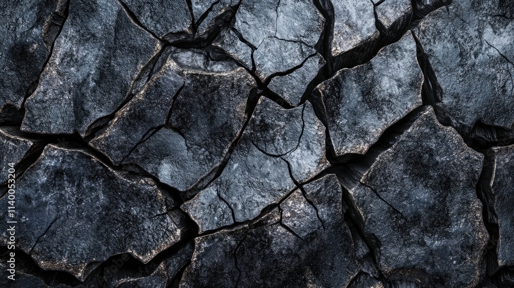 Fototapeta premium dried cracked earth surface representing drought and climate change effects on the environment and agriculture sustainability issues