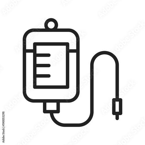 Intravenous icon vector image. Suitable for mobile apps, web apps and print media.