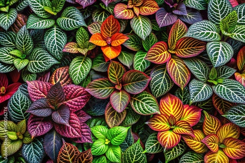 Wallpaper Mural Abstract Plant Patterns for Trendy Wall Decor - Bold Colors & Depth Torontodigital.ca