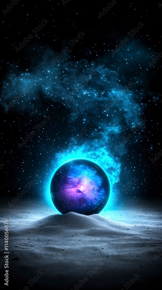 Fototapeta premium Cosmic Sphere Nebula Galaxy Space Fantasy Sci Fi Art