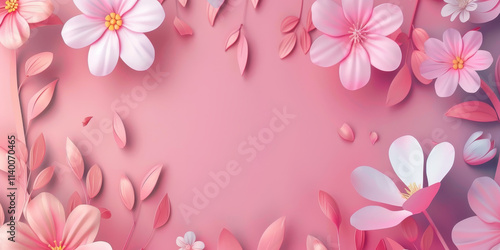 Delicate Pink Floral Design for Spring