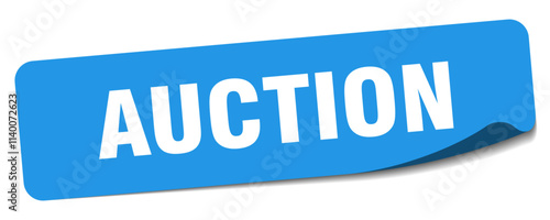 AUCTION sticker