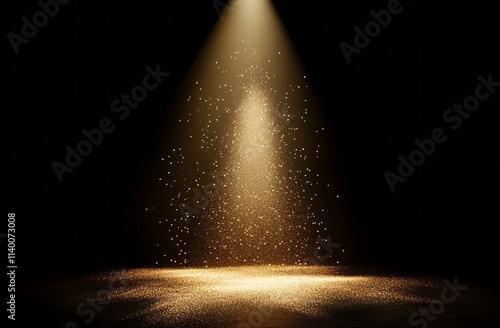 Golden Spotlight Illuminate...