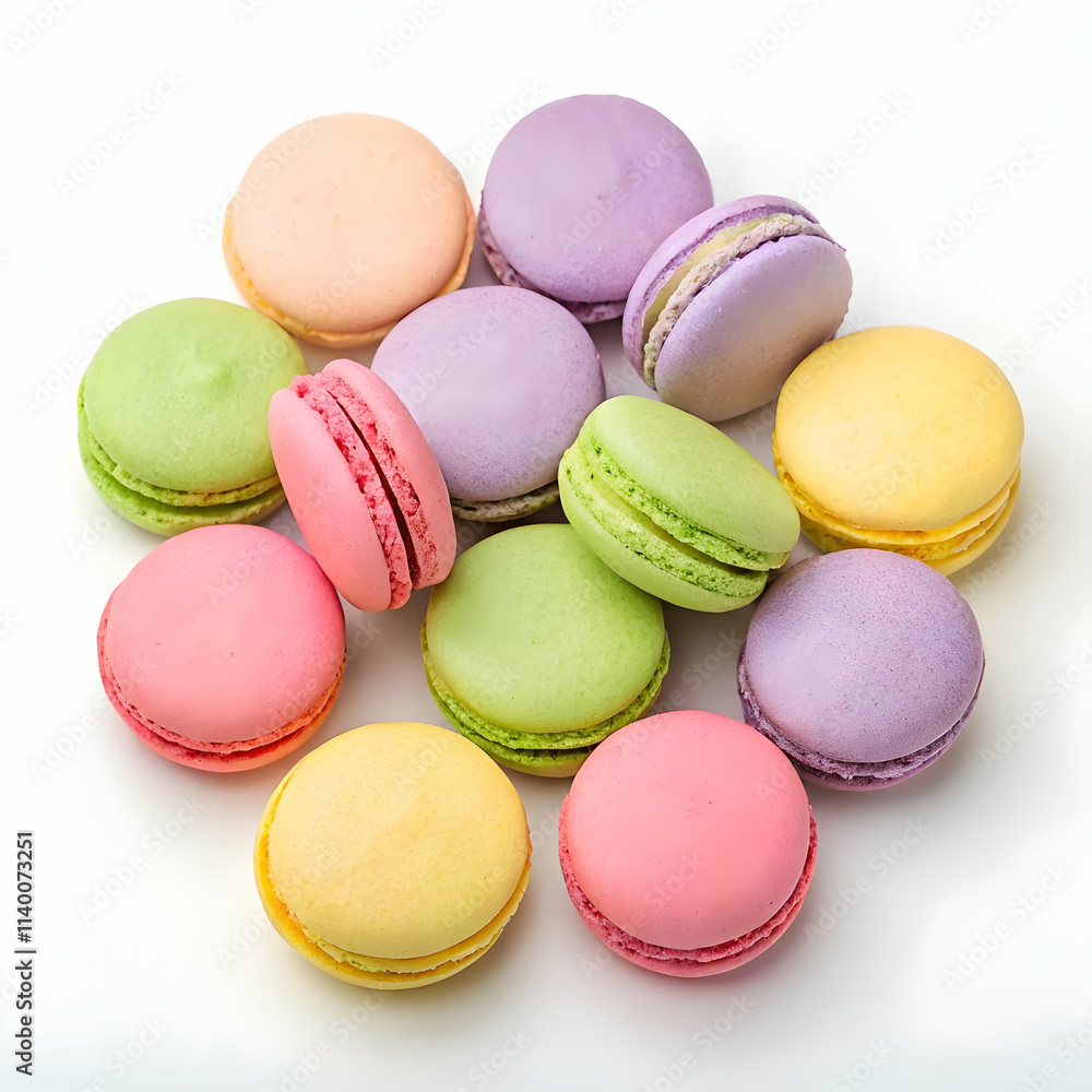 Macarons french multicolored macaroons cakes Small french sweet cake Macarons french multicolored macaroons cakes Small french sweet cake