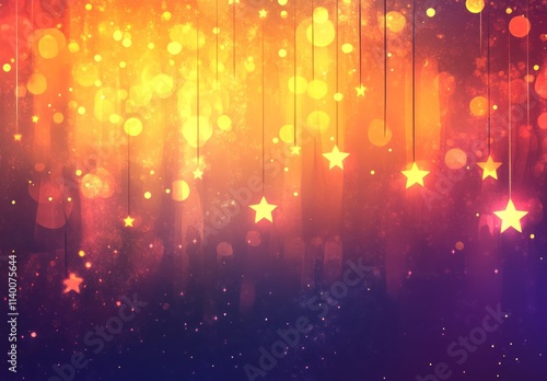 Hanging Stars and Lights in...