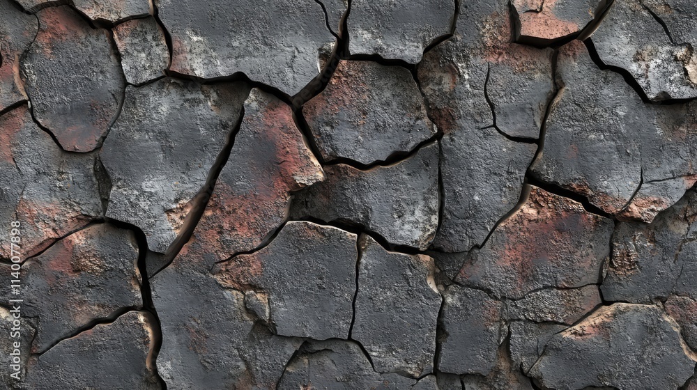 Textured cracked walls with a weathered appearance showcasing intricate patterns and earthy tones in a grunge style backdrop. Textured cracked walls with a weathered appearance showcasing intricate patterns and earthy tones in a grunge style backdrop.