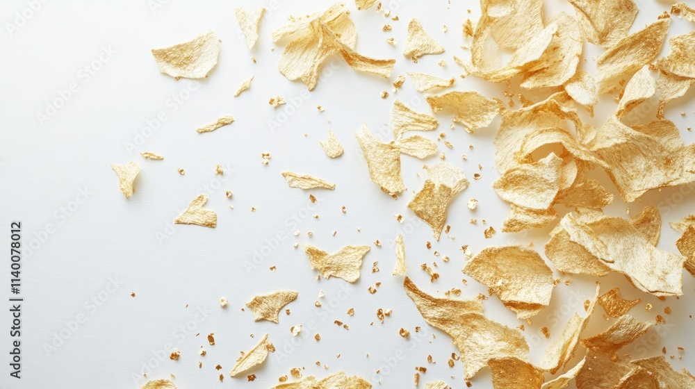 crispy snack crumbs scattered on a clean white surface showcasing texture and natural color variations of traditional crackers crispy snack crumbs scattered on a clean white surface showcasing texture and natural color variations of traditional crackers