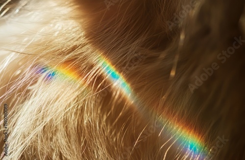 Blonde Hair Strands Illumin...
