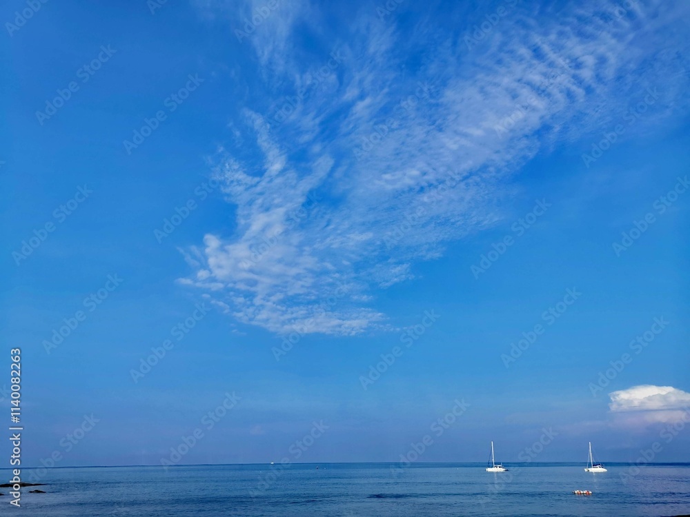 Fototapeta premium boat on the sea