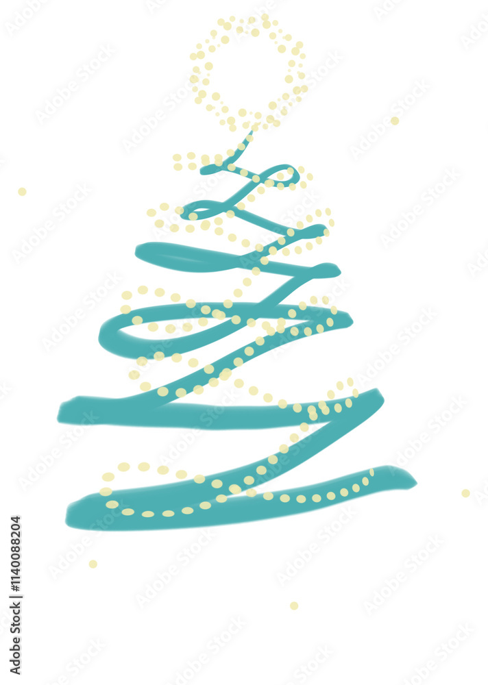 abstract christmas tree