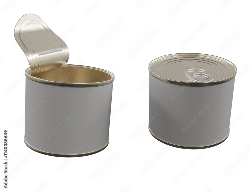 tin can isolated tin can isolated