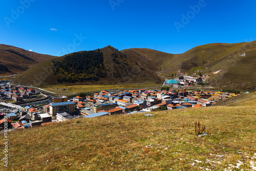 фотографія Building group of Tagong Town, Kangding City, Ganzi Prefecture, Sichuan Province
