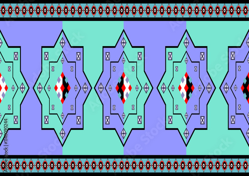pattern with silhouettes