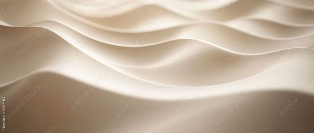 Obraz premium Soft, flowing fabric creating gentle, wavy patterns.
