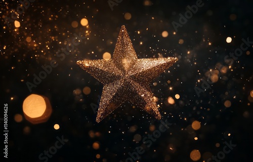 Glittering Gold Star Festiv...
