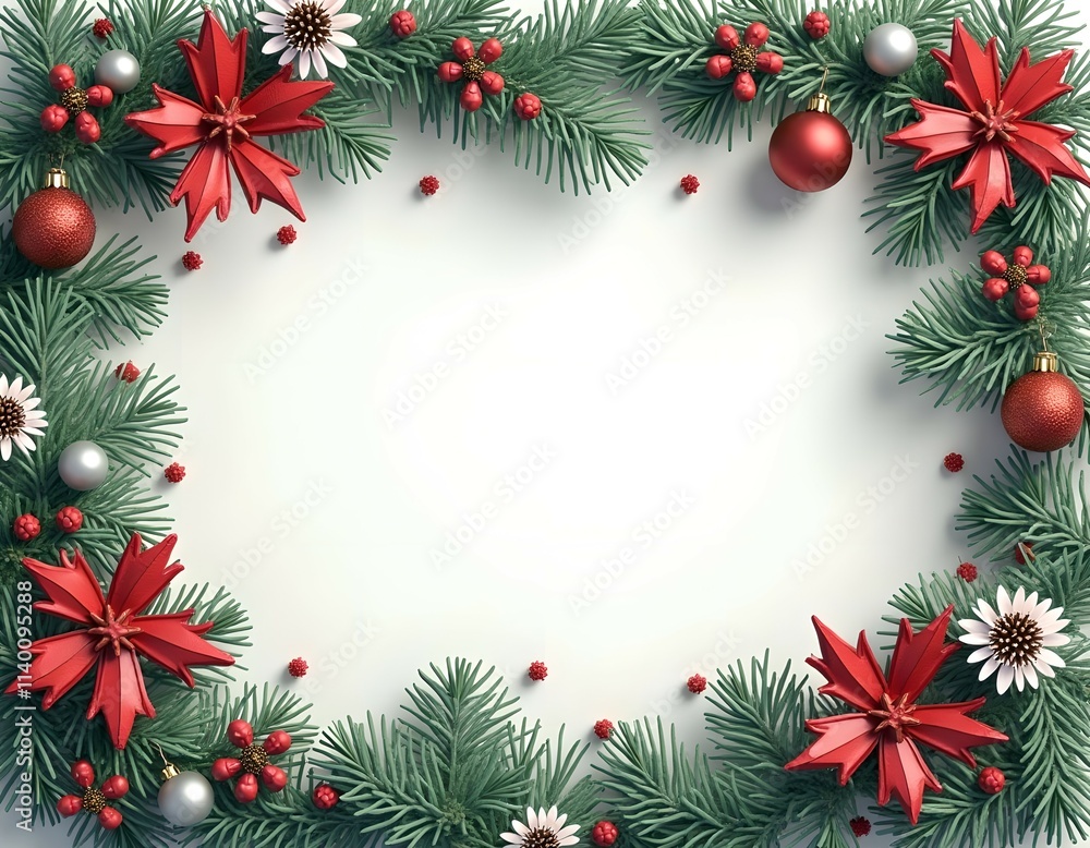 Christmas card with space for wishes Christmas card with space for wishes