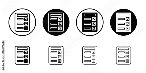 Guidelines icon Thin line flat illustration