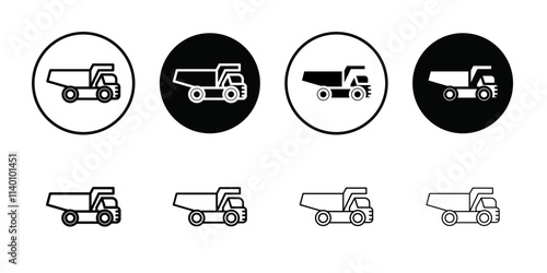 Haul icon Thin line flat illustration