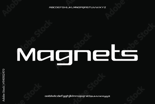 Modern display alphabet font vector design suitable for headline, poster, logo, magazine and more