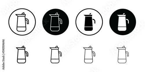 Percolator icon Thin line flat illustration