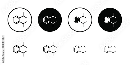 Phthalate free icon Thin line flat illustration