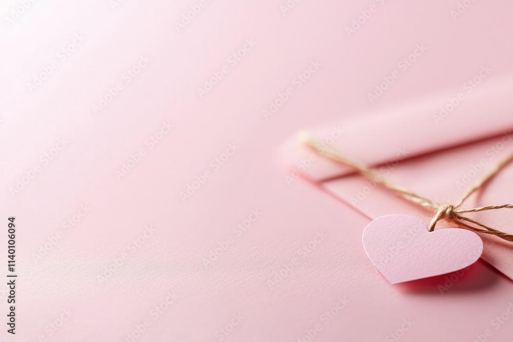 Cozy valentine's envelope a close-up of intimate love letters Cozy valentine's envelope a close-up of intimate love letters