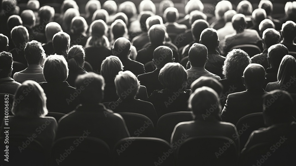 Obraz premium Group of People Attending a Real Estate Seminar in a Upscale Setting