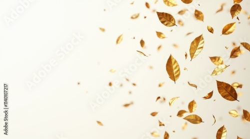 Golden Edible Leaves on Desserts