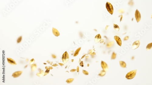 Golden Edible Leaves on Desserts