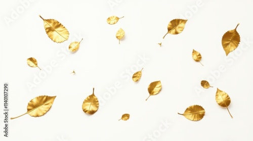 Golden Edible Leaves on Desserts