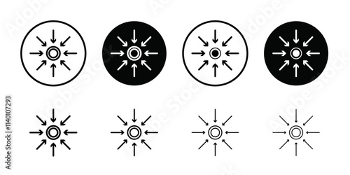 Specific icon Thin line flat illustration