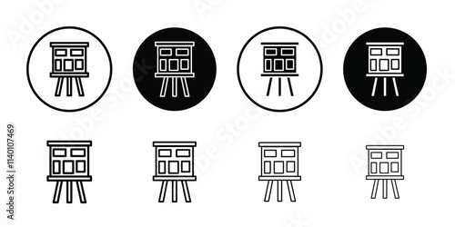 Storyboard icon Thin line flat illustration