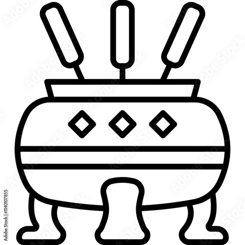 Incense Line Icon
