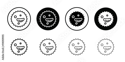 White blood cell icon Thin line flat illustration