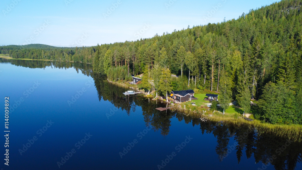lake and forest lake and forest