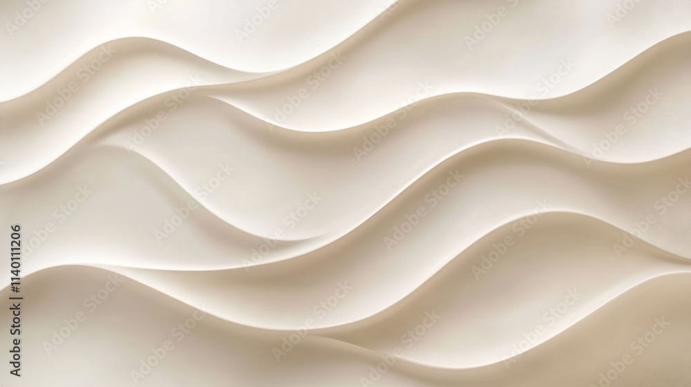 Obraz premium Abstract wavy pattern in neutral tones for design use.