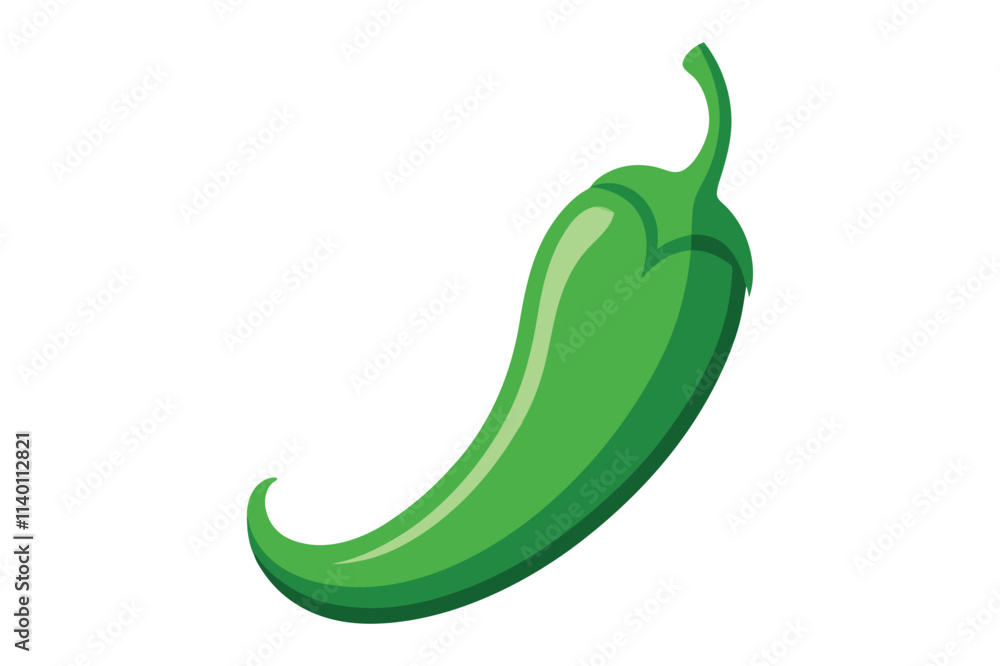 3d Chili pepper vector illustration on a white background 3d Chili pepper vector illustration on a white background