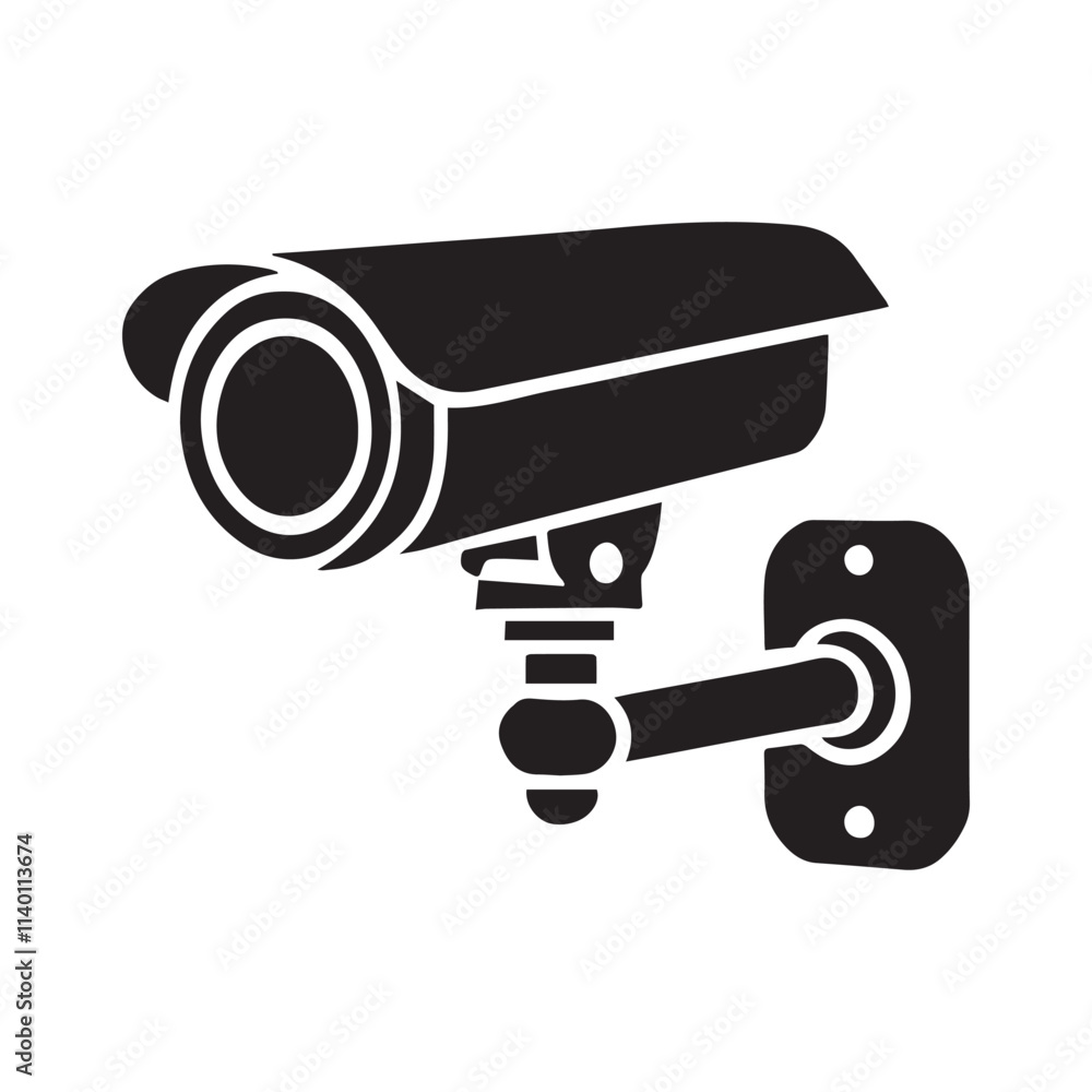 Security Camera Vector Glyph Icon For Personal And Commercial Use. Security Camera Vector Glyph Icon For Personal And Commercial Use.