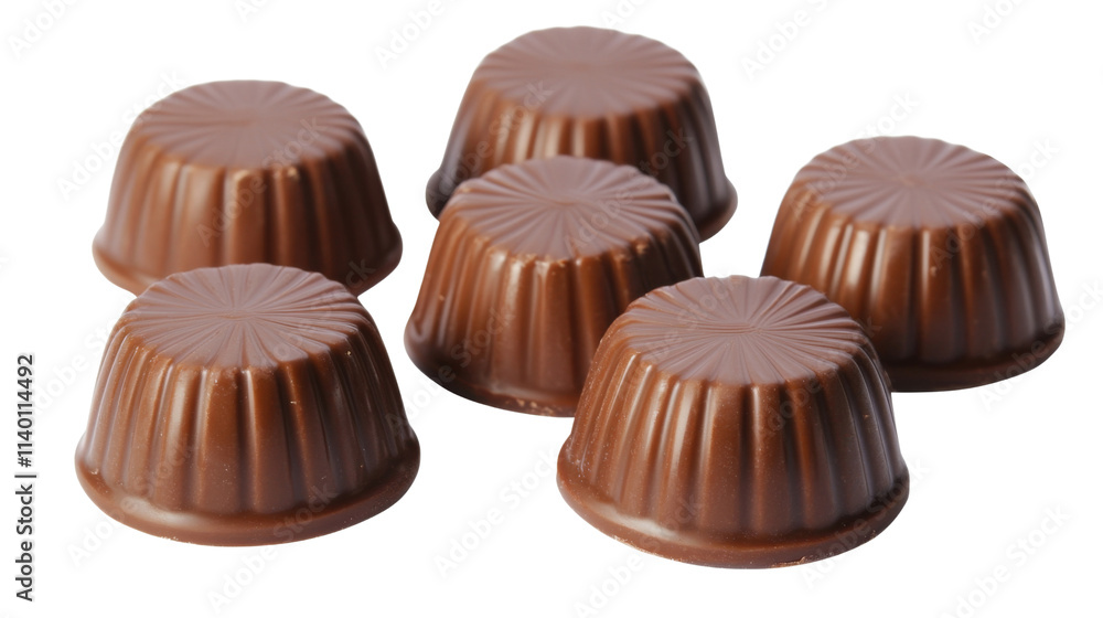 Chocolate candies, isolated on transparent background Chocolate candies, isolated on transparent background