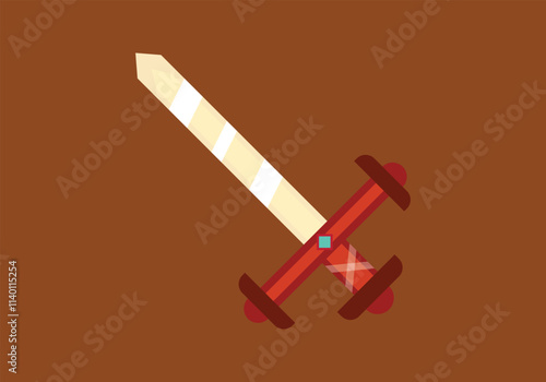 Detailed Vector Design of Swords Including Samurai, Viking, and Knight Styles for Gaming, Storytelling, and Art Concepts