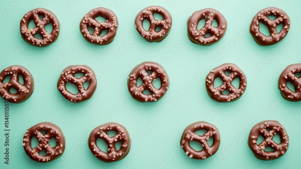Flat lay of festive treats like chocolate, nuts, and cookies Flat lay of festive treats like chocolate, nuts, and cookies