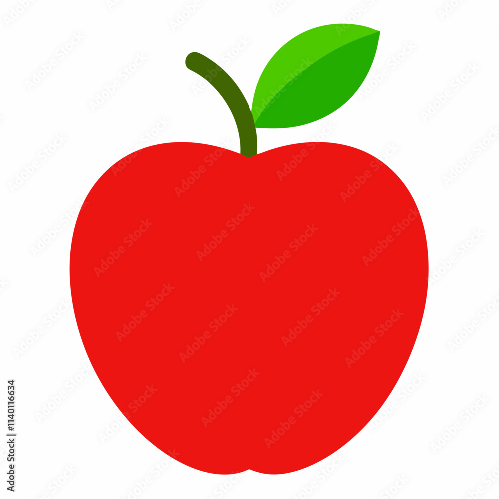 Fresh Apple Fruit vector in white background Fresh Apple Fruit vector in white background